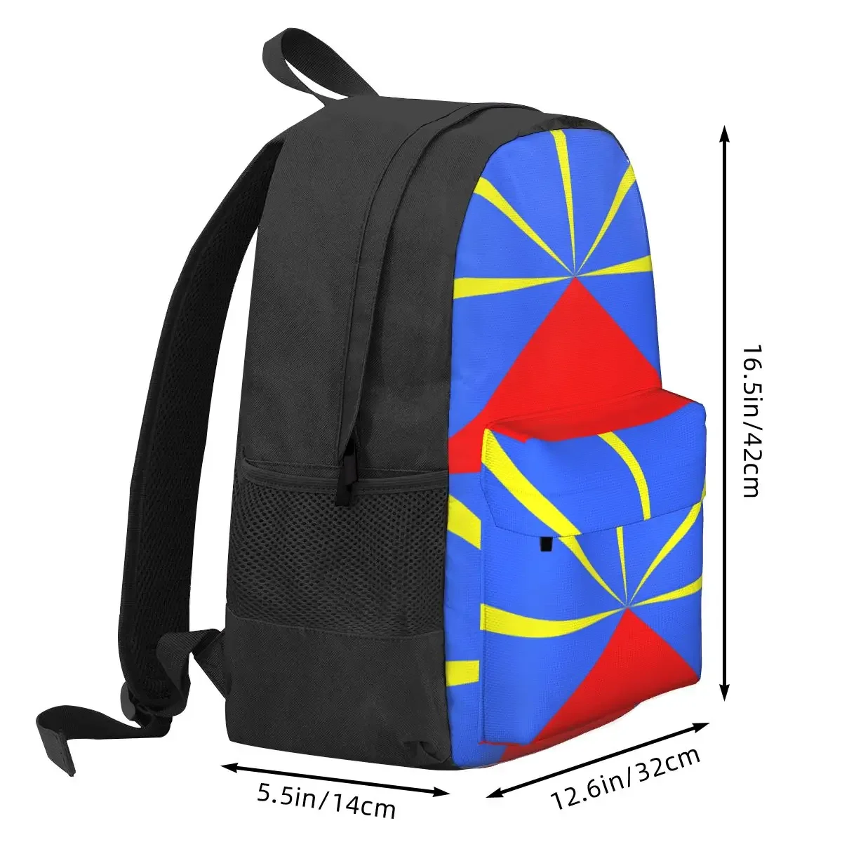 974 Reunion Island Flag Backpacks Boys Girls Bookbag Children School Bags Cartoon Kids Rucksack Laptop Rucksack Shoulder Bag