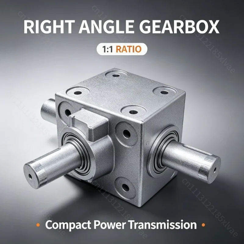 For 2.5 Module 16 Teeth Right Angle Steering Reducer, T-Type 3 Output Shaft 90 Degree Reverse Gearbox