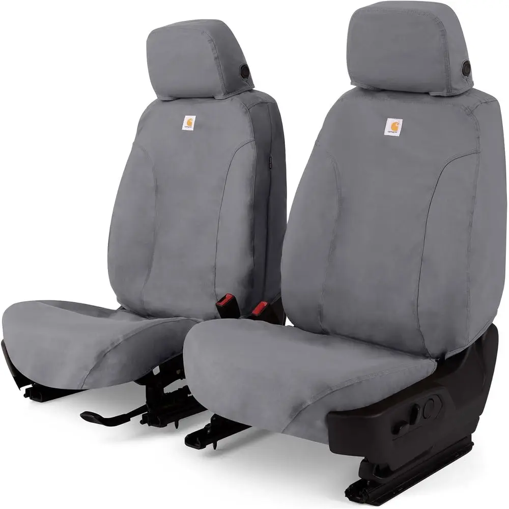 

Чехлы для сидений SeatSaver Custom или для 2016-2023 гг. - для сидений первого ряда, ткань Duck Weave Gravel
