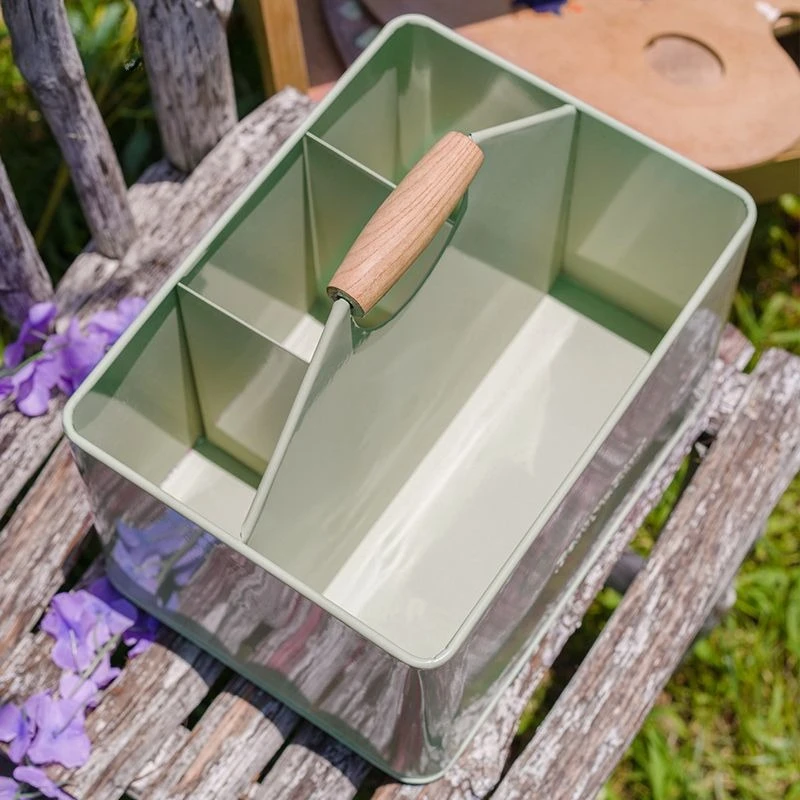 Metal Gardening Storage Basket Handheld Pruning Tool Organizer Box Household Portable Shears Shovel Glove Storage Baskets