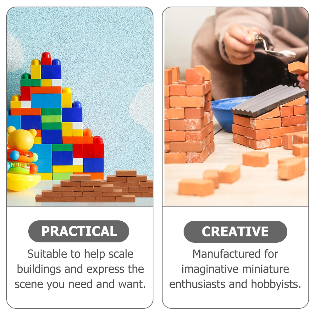 

miniature Building Blocks Diy Kit Educational For Kids Room Decor Sand Table Architecture Display Fairy Garden Micro Bricks