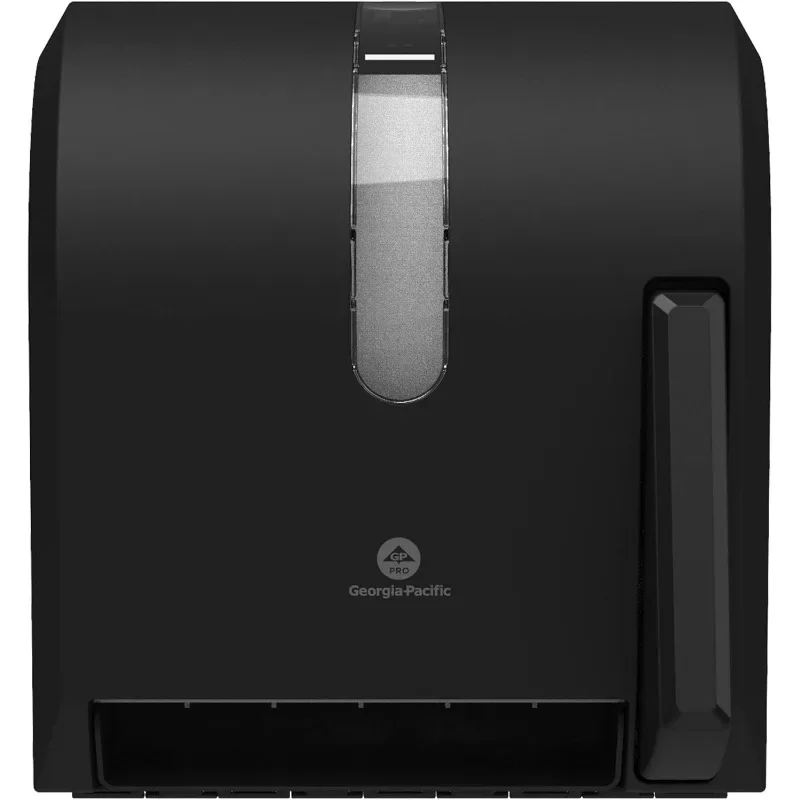 Push Paddle Roll Paper Towel Dispenser by GP PRO, 54338A, Black