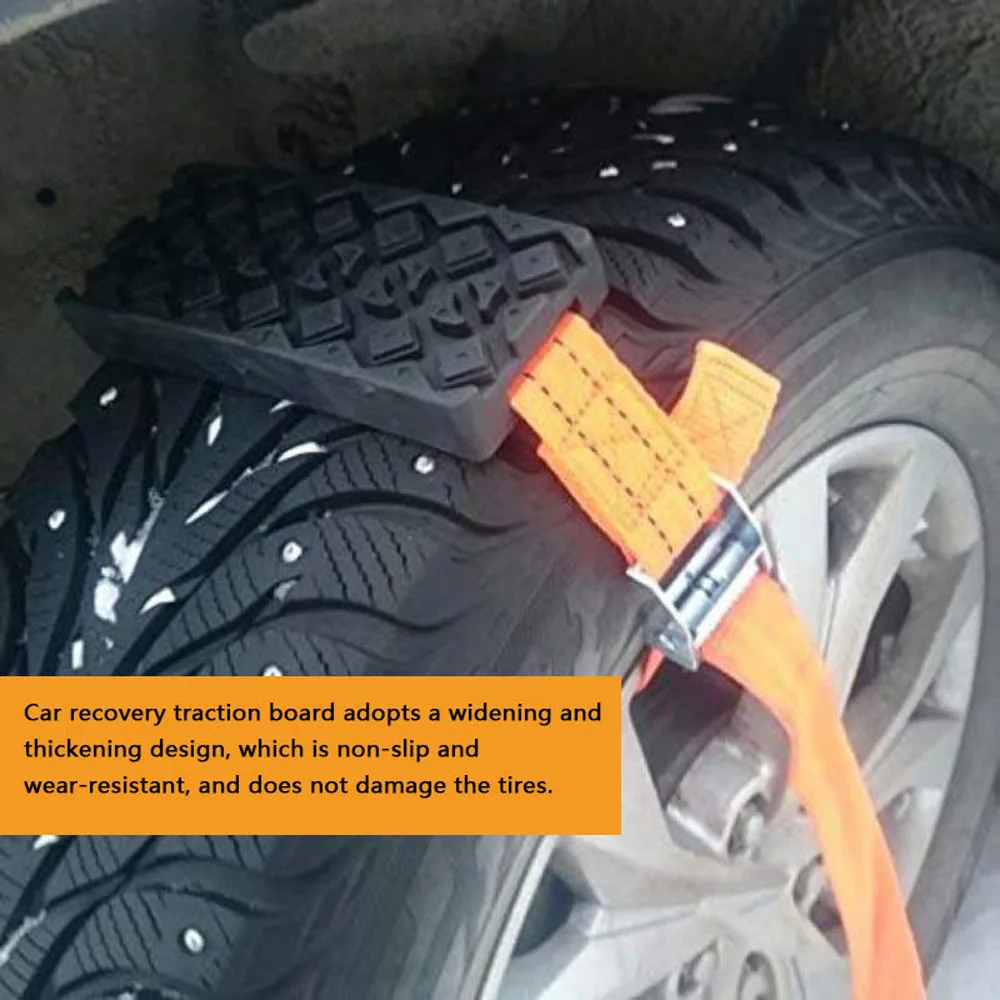 Mud Sand Snow Tire Ladder Off-Road Vehicle Emergency Tracks Chain Non-Slip Traction Mat Car Recovery Traction Boards