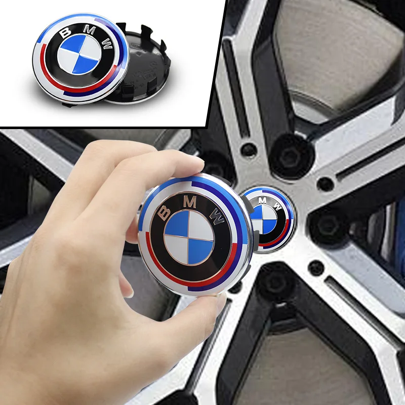 4개 BMW 자동차 휠 센터 캡 68mm 56mm 허브캡 퍼포먼스 M E46 E90 E30... - 3