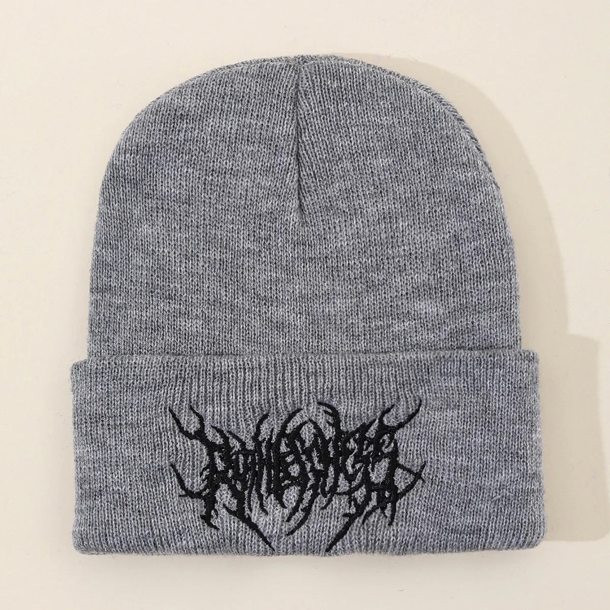 جديد الجمجمة متماسكة قبعة للجنسين الشرير الاكريليك قبعة الشتاء الشارع القوطية قبعة للرجال والنساء