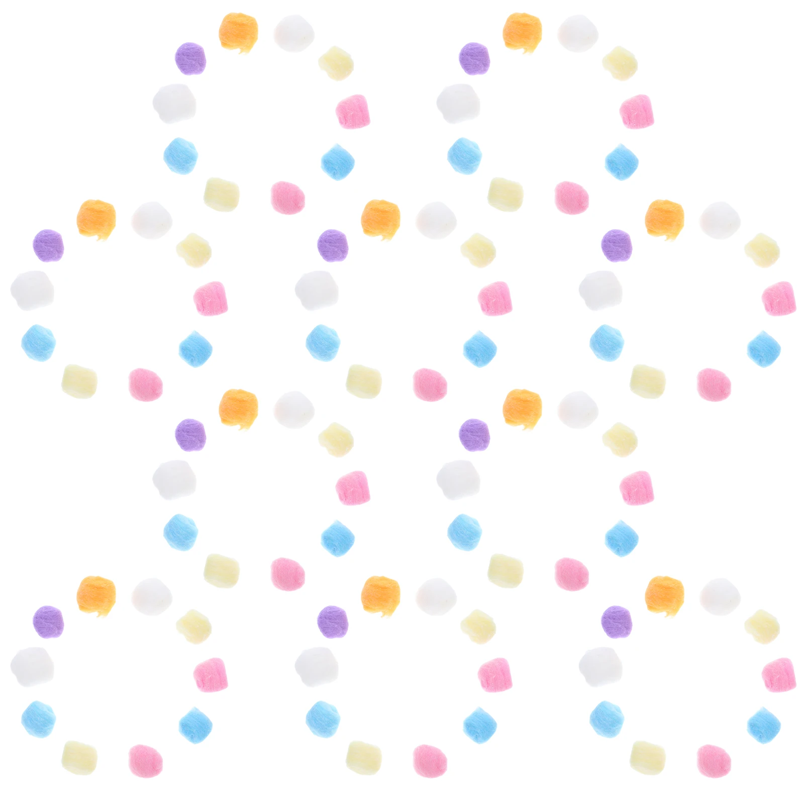 

500 Pcs Colored Cotton Balls Pom Poms Craft Supplies Soft Pompoms Diy Fuzzy Balls Handicraft Decorations Pet Nest Toys Garlands