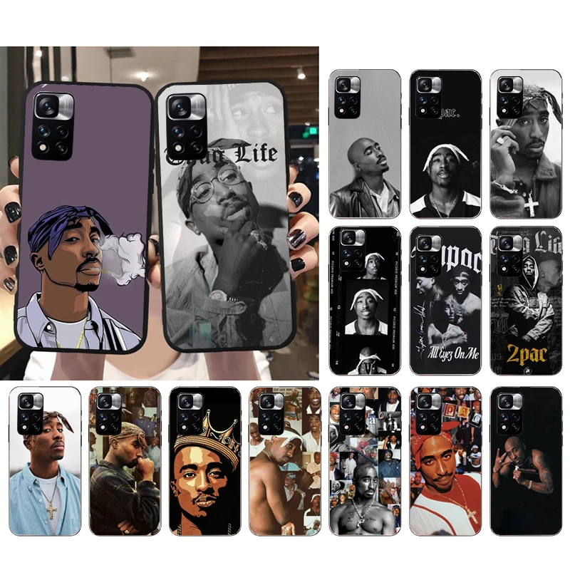 Phone Case For Xiaomi Redmi note 13 12 Pro 11S 11 10 Pro 10S 12S Redmi 10 10C 9C 13C Tupac 2pac Singer Case