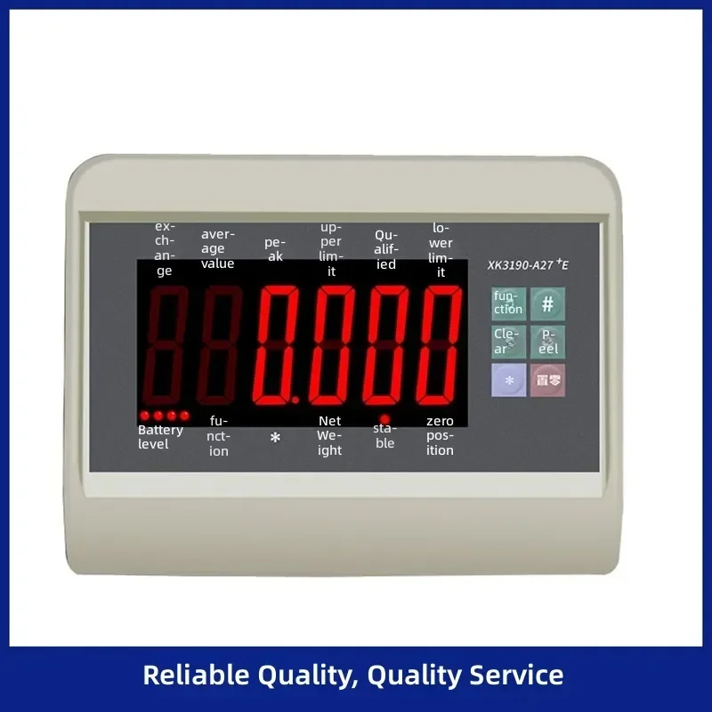 Bluetooth Digital Weighing Indicator, RS232 Weighing Meter with Large LCD Display, High Precision Industrial Scale Controller