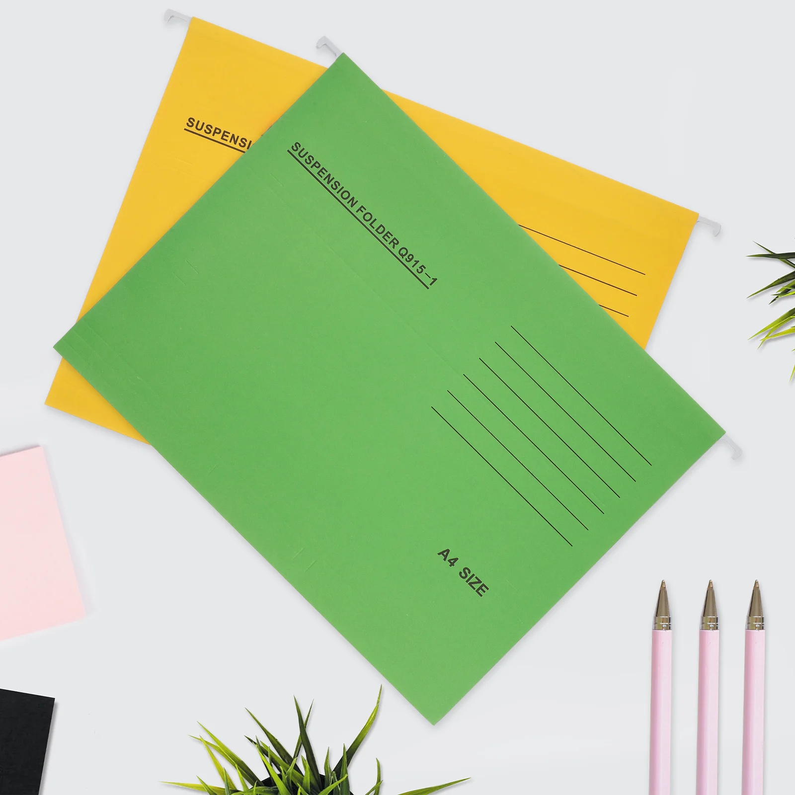 

8 Pcs A4 Suspension File Folders Hanging Document Organizer Wear Resistant Desktop Holder for Office Supplies Paper Management