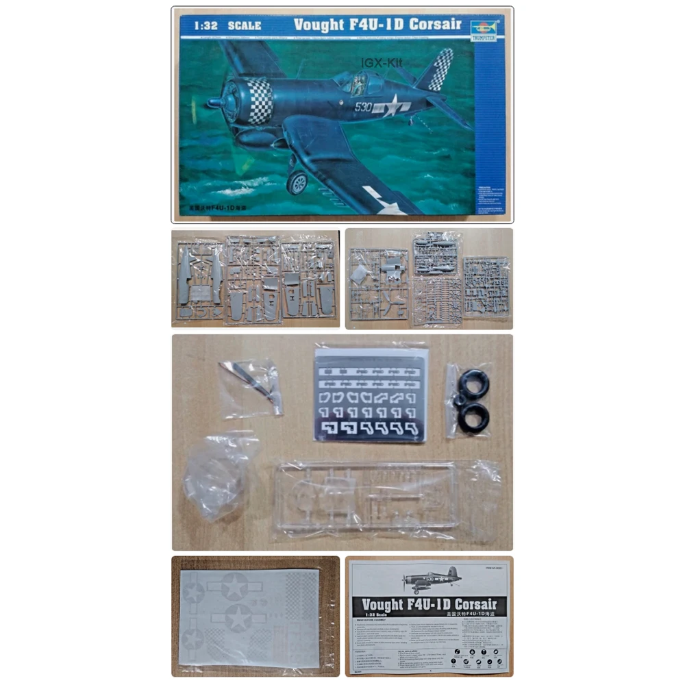 

Trumpeter 02221 Масштабная модель 1:32 американского истребителя Vought F4U F4U-1D Corsair, пластиковый сборный конструктор