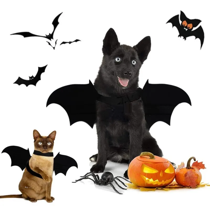 Funny Halloween Dog Clothes Bat Wings Cosplay Costumes Dog Costumes for Small Dogs Cat Costumes Dog Halloween Costume