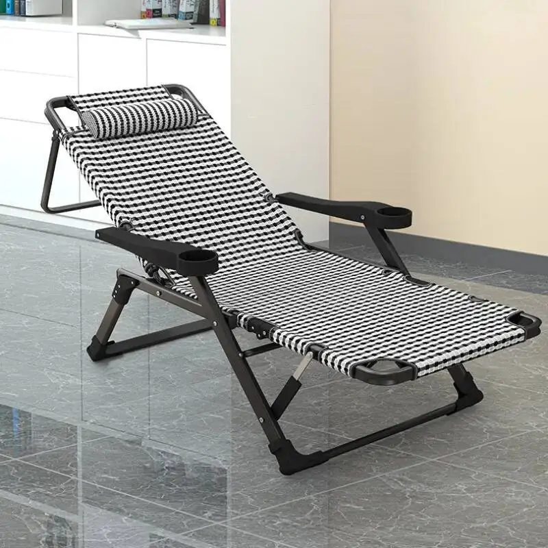 Office Folding Lazy Recliner Single Chaise Lounge Home Chaise Lounge Relaxation Balcony Sillones Individual Furniture QF50TY