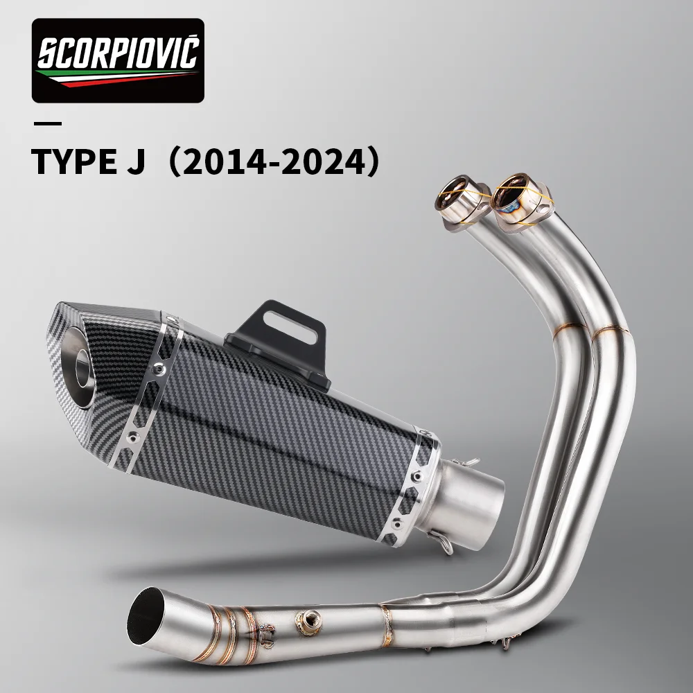Geschikt voor MT-07 FZ-07 2014 - 2024 TRACER 7/GT TRACER 700/GT motorfiets uitlaatsysteem pakket