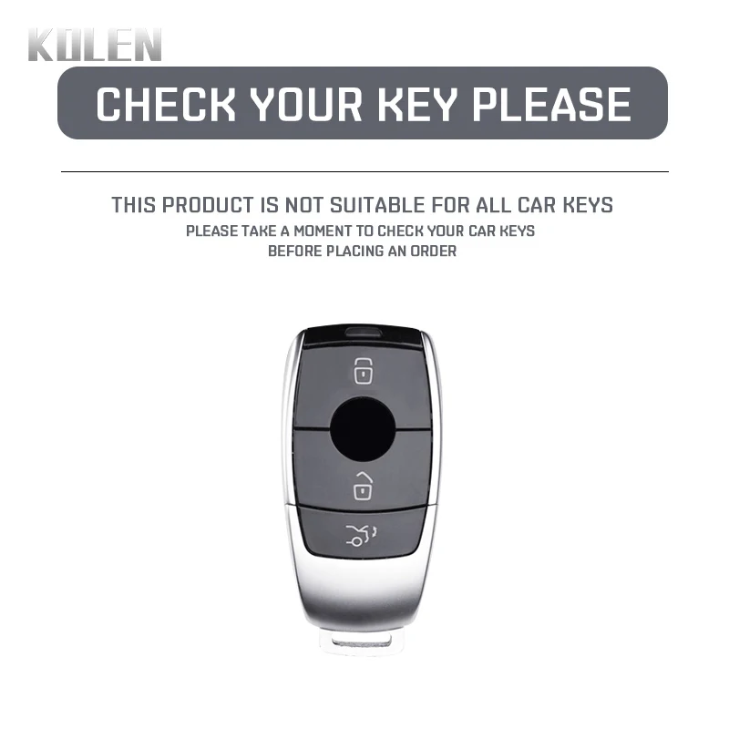 ABS ألياف الكربون نمط مفتاح السيارة غطاء فوب لمرسيدس بنز A C E S G الفئة GLC CLE CLA GLB GLS W177 W205 W213 W222 X167 AMG