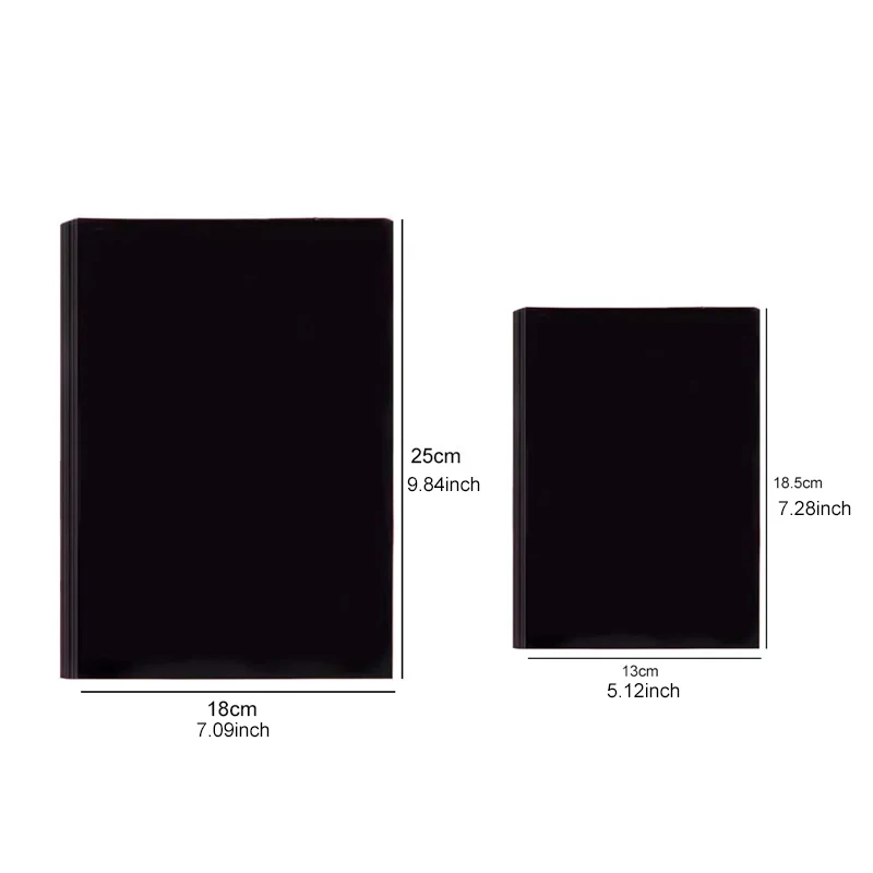 10~50 Sheets Black Scratch Art Paper Set Rainbow Magic Scratch Off Paper for DIY Drawing Party Favors and Art Class Supplies TMZ