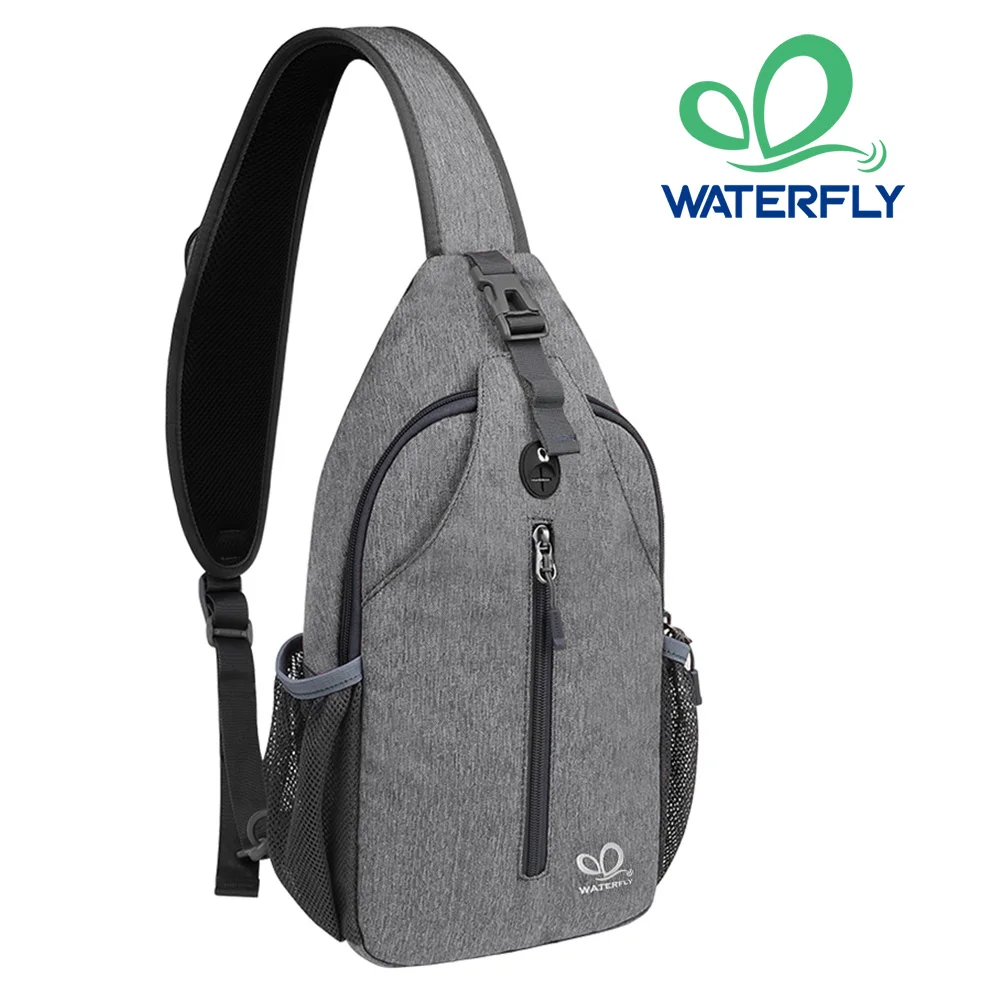 

WATERFLY Sling Bag Backpack Shoulder Crossbody Bag Chest Bags Hiking Casual Chest Pack Daypack For Men Women