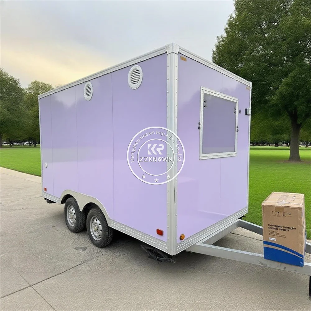 

Street Ice Cream Cart Outdoor Mobile Food Trailer Concession Coffee Kiosk Food Truck Trailer With Kitchen