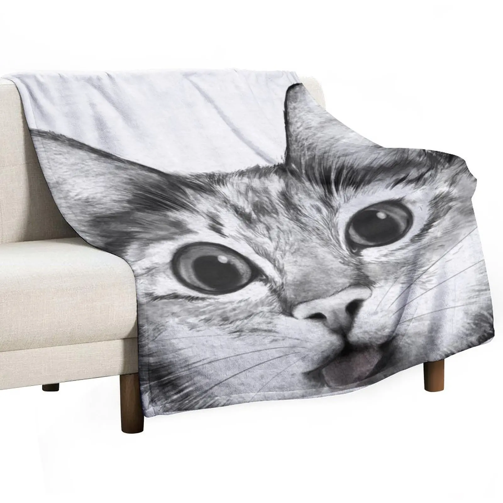 silly cat Throw Blanket Blankets For Baby cosplay anime Sofa Quilt Blankets