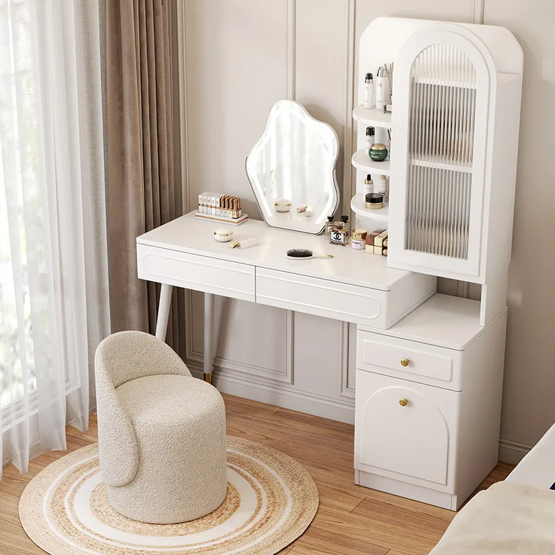 Cream wind dresser bedroom modern simple small apartment dressing table desk storage cabinet integrated