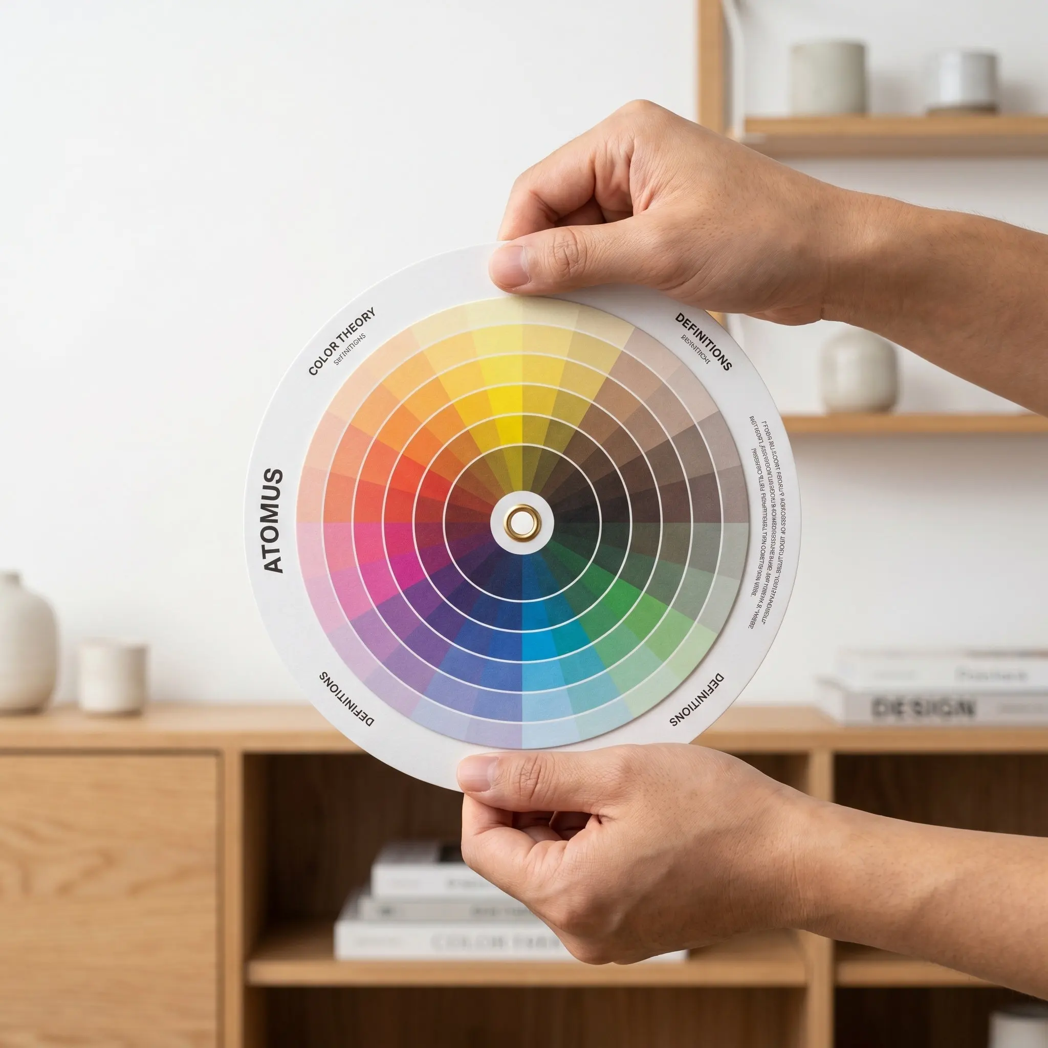 Color Wheel Learning Tool for Nail Art Visual Color Relationships Shades and Mixing Guide