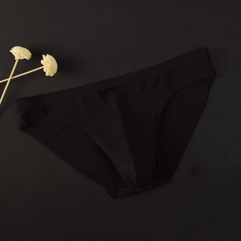 Мужские трусы, нижнее белье, прозрачные модные стринги, эластичное бикини, треугольная выпуклая сумка, удобная дышащая сумка