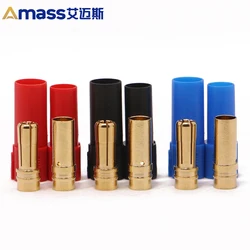 Free Shipping Amass 5 Pair Xt150 Xt-150 Red Black Blue Male Female Bullet Connectors Plugs Rc Lipo Battery