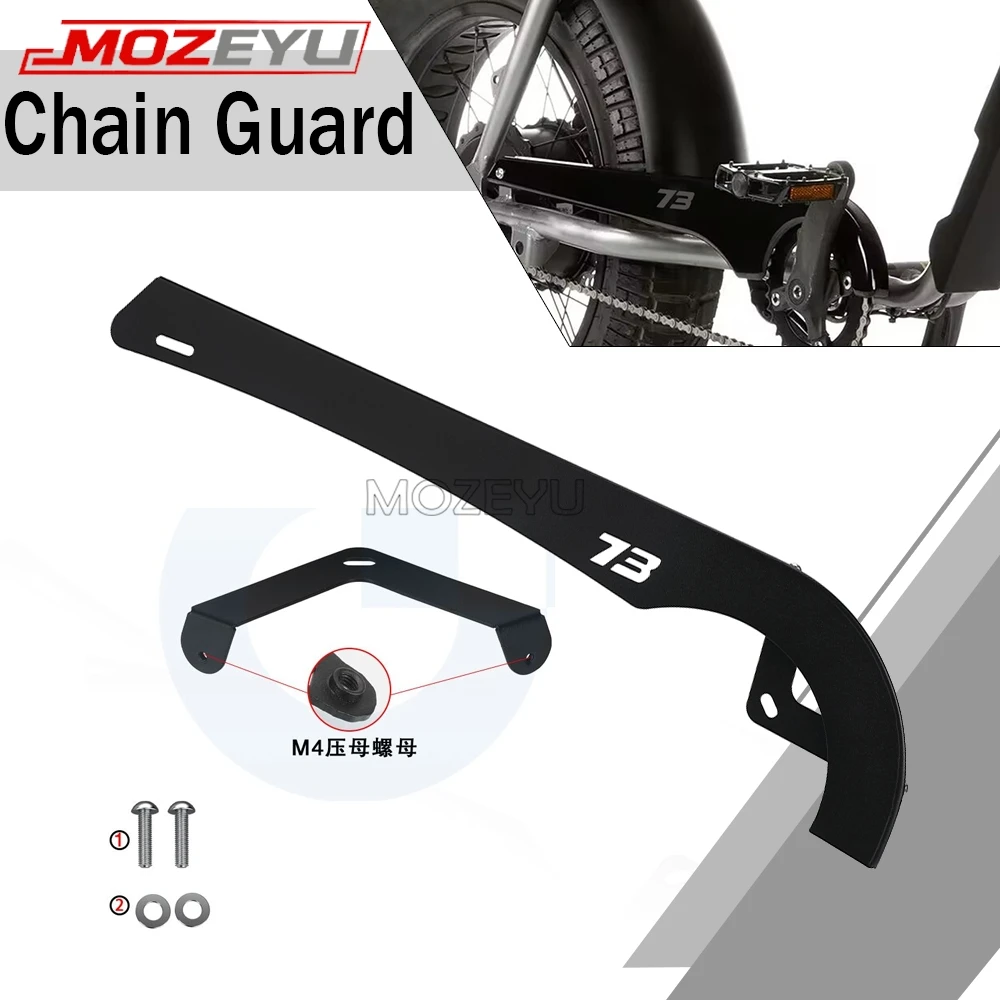 

2025 Motorcycle Sprocket Chain Belt Guard Cover Protection Belt Guard Cover For Super 73 S1 / S2 73S1 73S2 All Years Accessories
