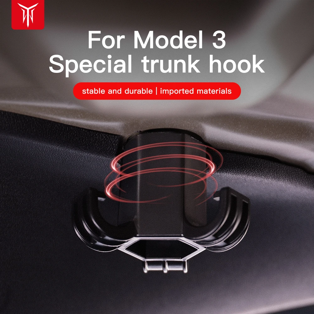 YZ For Tesla Model 3 Highland 2021-2024 Trunk Hook Practical Durable Bolt Cover Mounting Holder Car Accessories