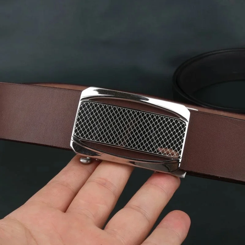 ceinture-en-cuir-de-vache-veritable-pour-hommes-avec-boucle-a-carreaux-faite-a-la-main-couleur-cafe-clair-importee-d'italie-ceinture-en-cuir-de-vache-de-premiere-qualite-304-inoxydable