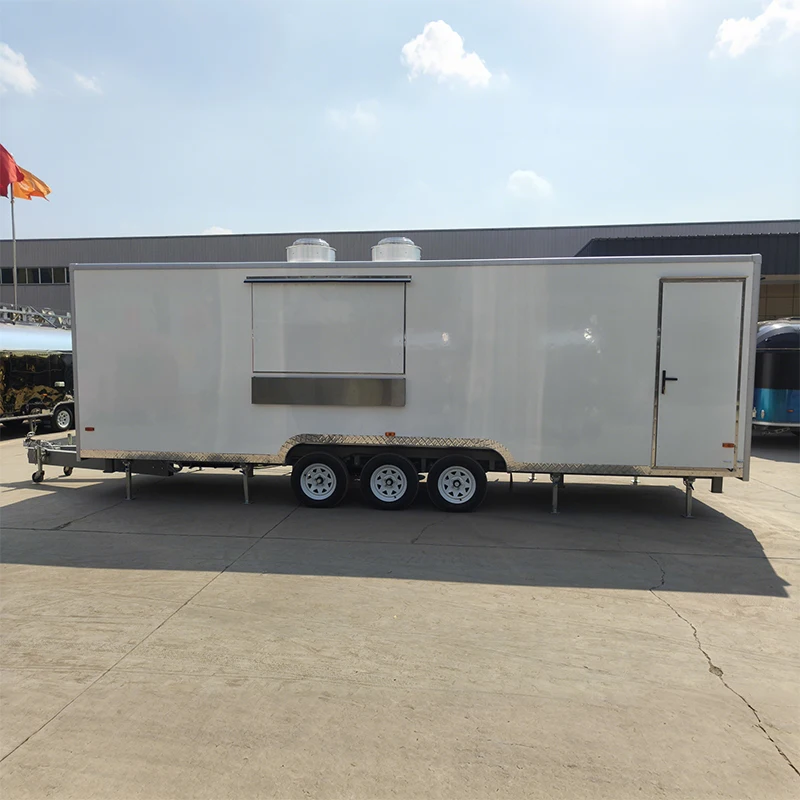 Mobile Food truck Street Vending Trailer with Attractive Design and Customized Branding for Festivals and Carnivals