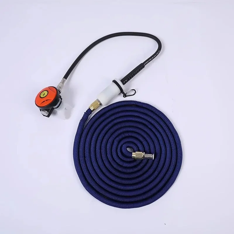 Full set of accessories diving breathing apparatus, telescopic tube 15m secondary head filter intake pipe
