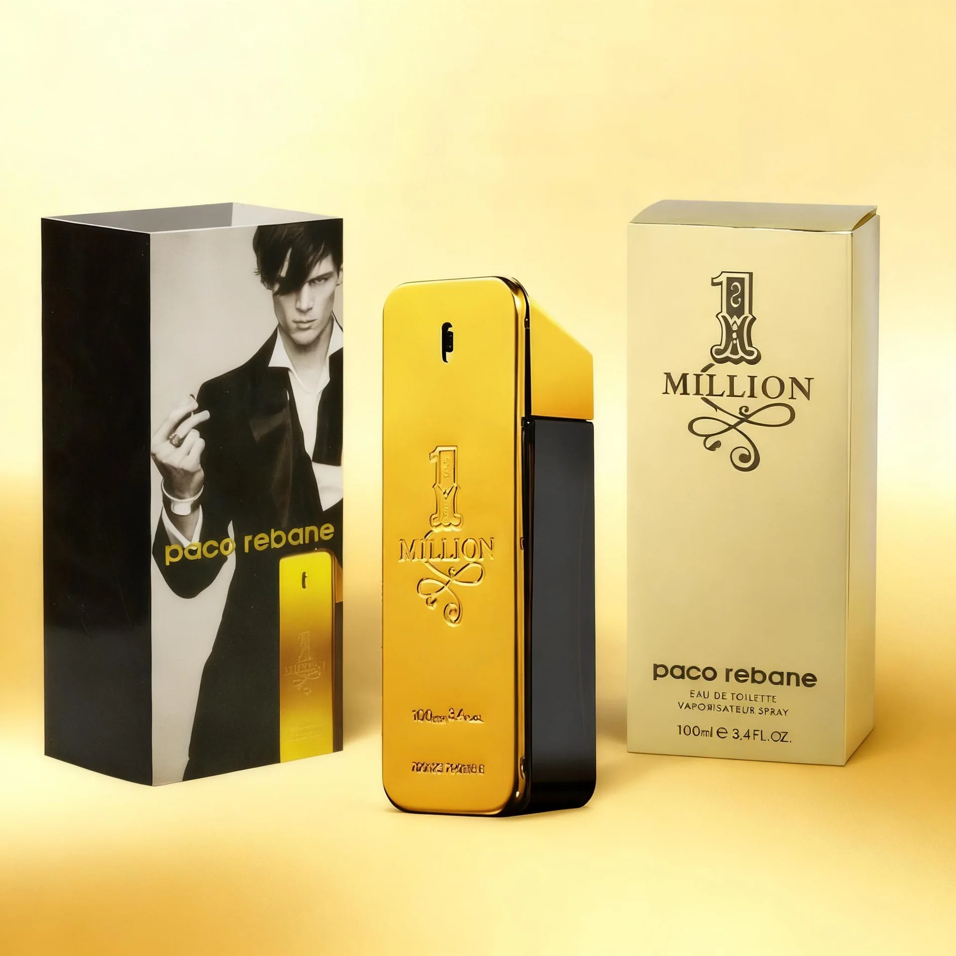 100 مل 1 مليون عطر رذاذ الجسم للرجال الناضجين أو دو تواليت 3.4 أونصة كولونيا للرجال #3