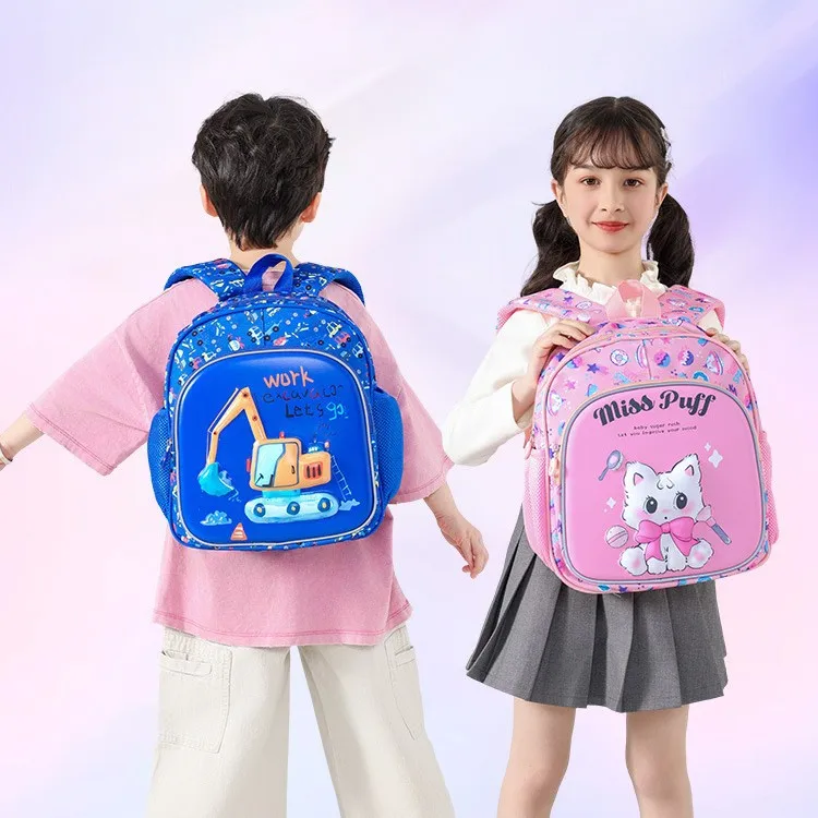Hot Selling Cartoon Kids School Bags Wholesale Hard Shell Lightweight School Bags for Boys Girls Kindergarten Grade 1-3