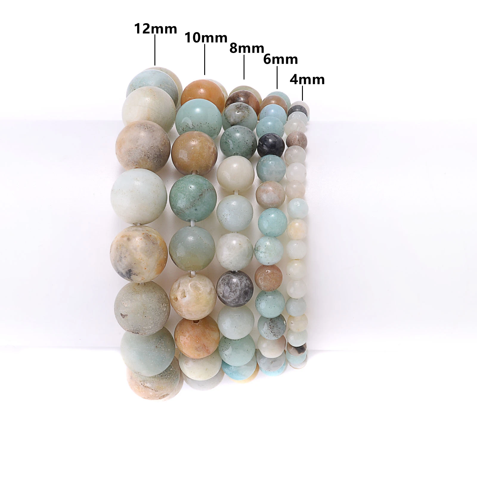 4 6 8 10 12m White Turquoises Natural Stone Beads Round Spacer Beads for Jewelry Making DIY Bracelet Necklace Accessories