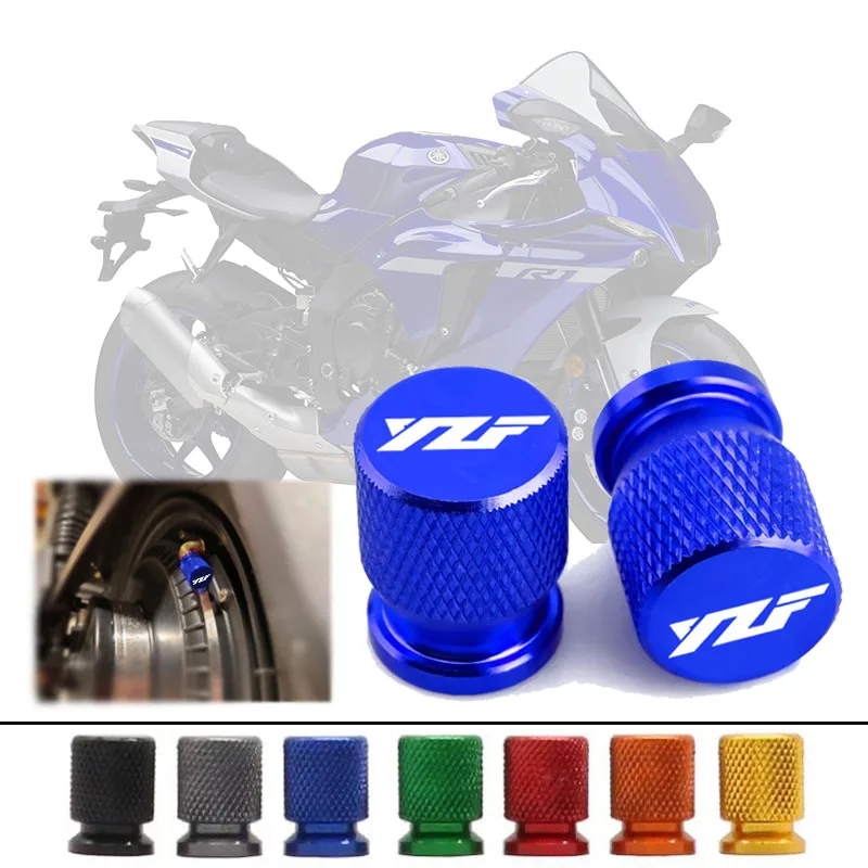 

2 Pcs Motorcycle Accessories For YAMAHA YZF R1 R3 R6 R25 R125 R1M YZFR1 YZFR6 YZFR3 Metal Tire Valve Air Port Stem Cover Caps