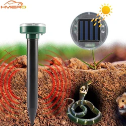Mouse Repeller Solar Ultrasonic Electronic Waterproof Snake Mole Pest Rodent Insect Transmitted Vibration Wave For Outdoor Lawn