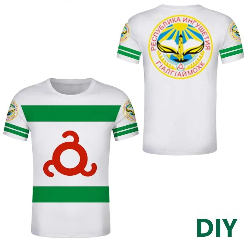 Ingush Ingushetia Flag 3D Print T Shirt Women Men Summer Fashion O-neck Short Sleeve Funny Tshirt Graphic Tees Streetwear