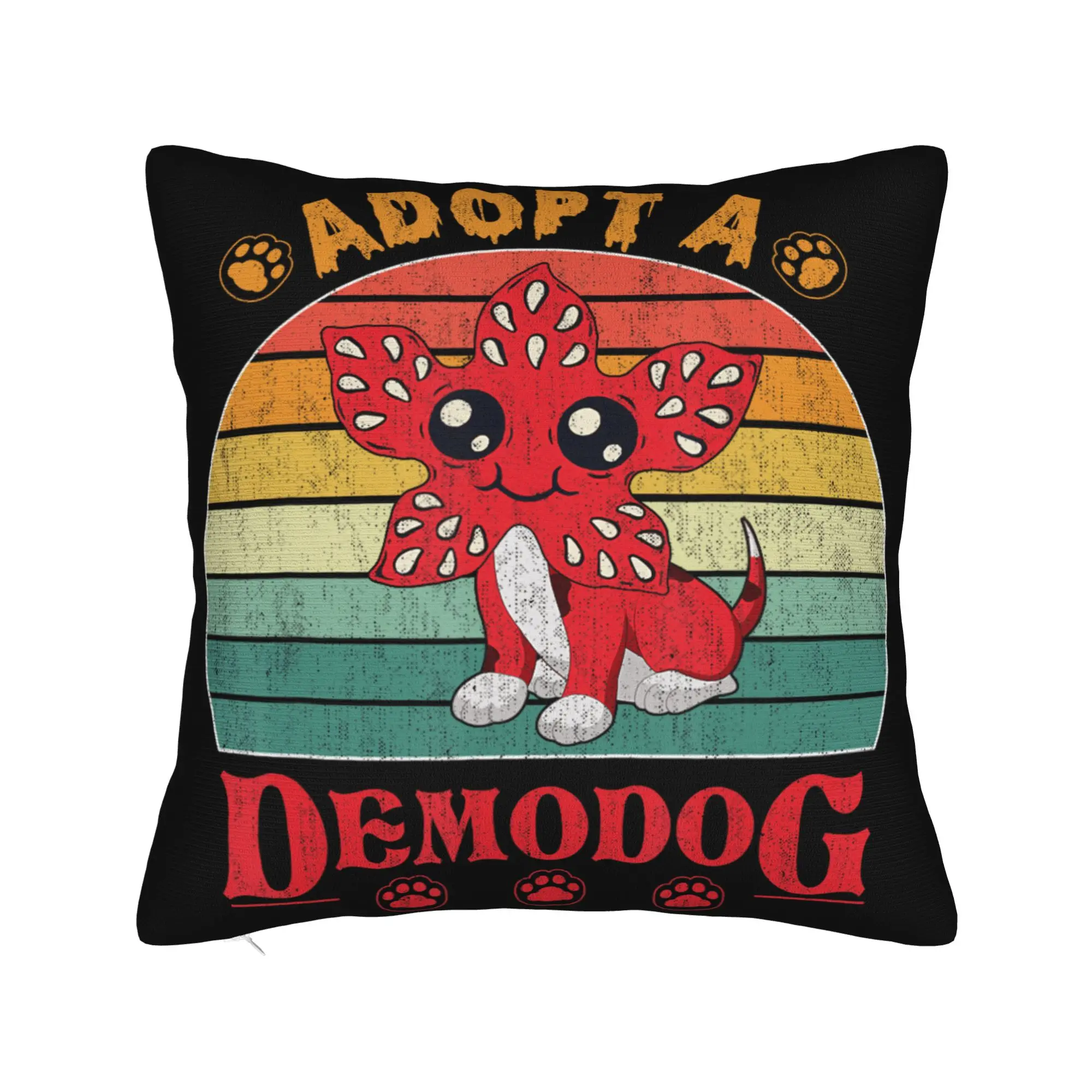 Pillow Case Adopt a demodog Funny Dog Lovers Comfy  Pillow Cover For Living Room Bed Chair Vintage Pillowcases