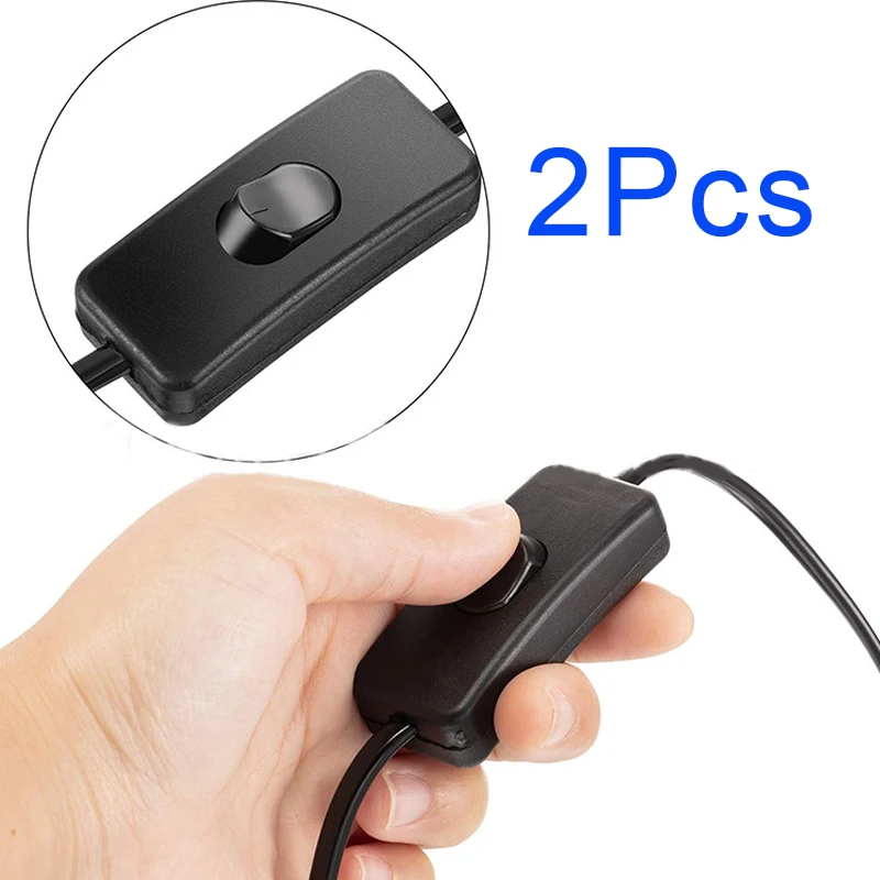 Table Desk Lamp Cord Toggle Rocker Switches Light Switch AC 250V ON/OFF Control For LED Lights Wiring Electric Switch