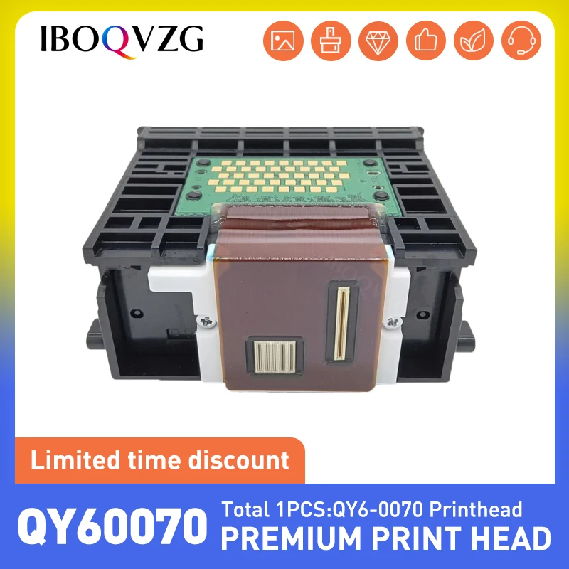 IBOQVZG QY6-0070 Printhead For Canon MP510 MP520 MX700 iP3300 iP3500 Printer Print Head QY6 0070 QY60070