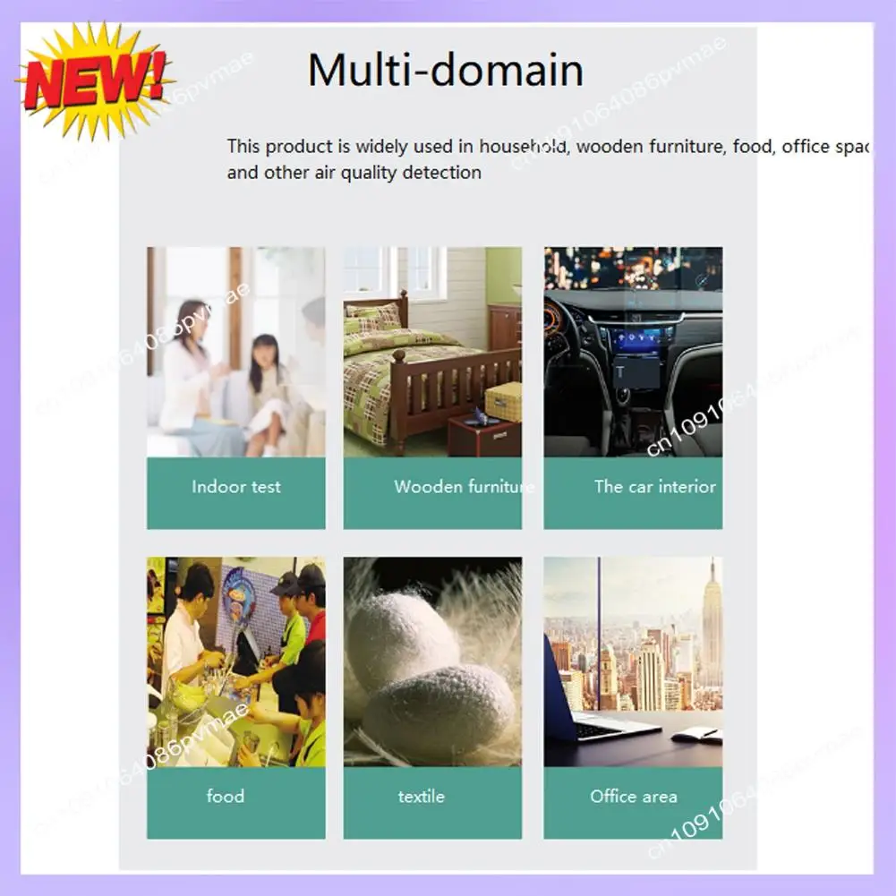 T24C 9 In 1 Air Quality Detector LCD Display PM2.5 PM10 HCHO TVOC CO CO2 AQI Temperature Humidity Air Quality Monitor