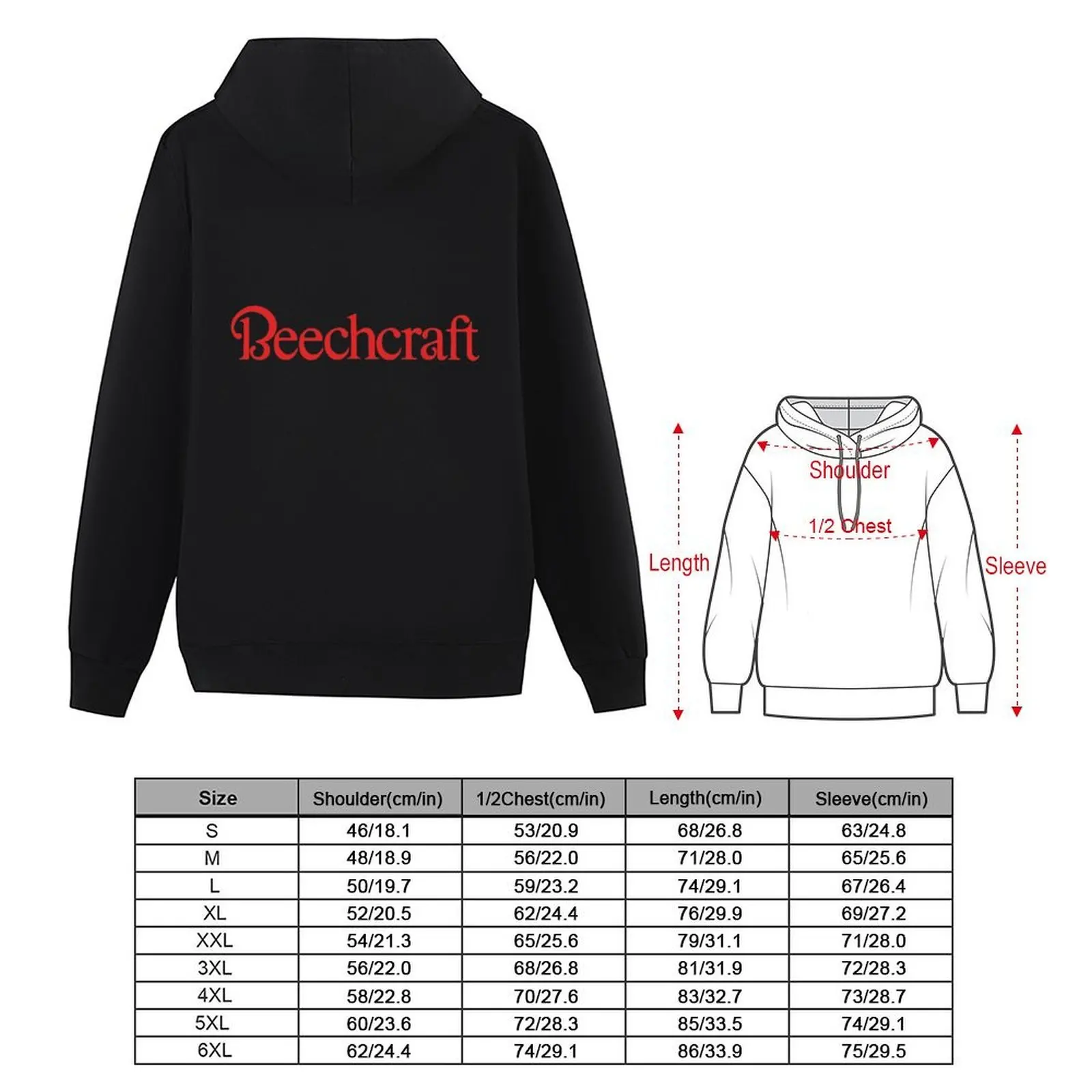 Beechcraft Aircraft Jet Aviation Airplane Hoodie men's winter sweater men wear male clothes korean clothes hoodie oversize