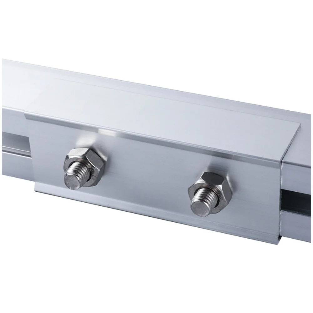 Aluminium Alloy Solar Panel Mounting Rail Connectors, 120x41x30mm Solar Panel Bracket Connectors Fixed Frame