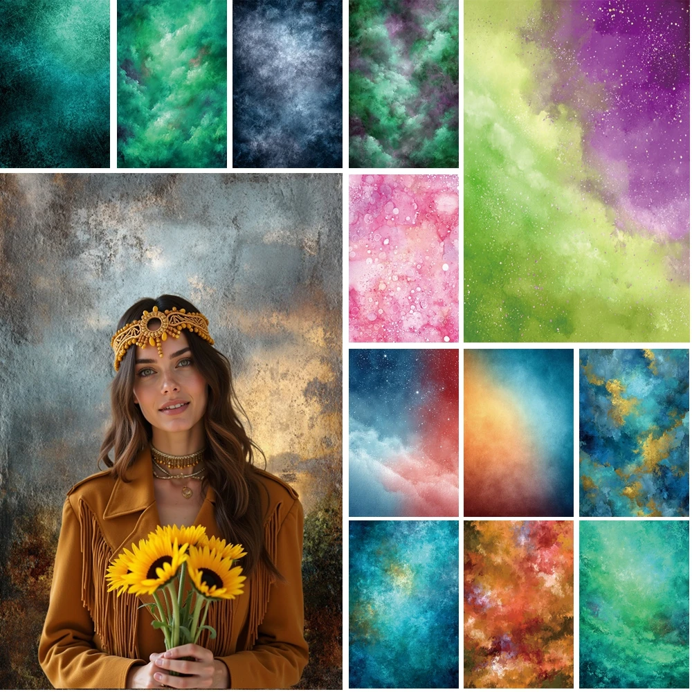 

MOON.QG Gradient Photo Background Diverse Abstract Soft Cloud Textures Backdrop Studio Child Photography Accessories Photobooth