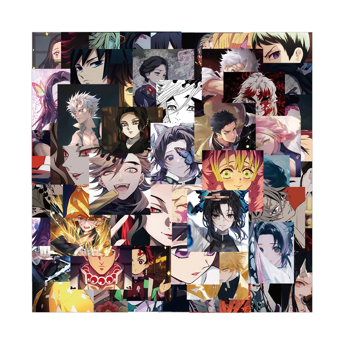 

54PCS Demon Slayer avatar cartoon personality DIY graffiti water bottle suitcase notebook waterproof decorative stickers