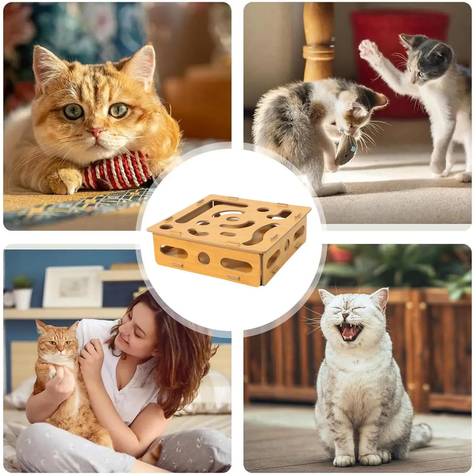 

Cat Puzzle Toy Kitten Mental Stimulation Toys Kitten Training Supplies For Boredom Prevention Energy Release Exercise Routine