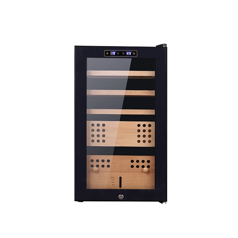 

Electrical High End Spanish Cedar Lounge Furniture Humidor Electronic Cigar Display Cabinet Cooler For Cigars