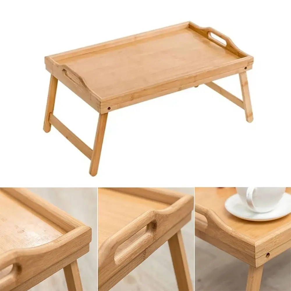 Nieuwe klaptafel Bamboe Mini eettafel Multifunctioneel bed Bureau Woonkamer