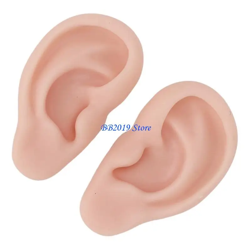 Q0KB Anatomical Silicone Ear Replicas For Piercer Demonstration And Art Design