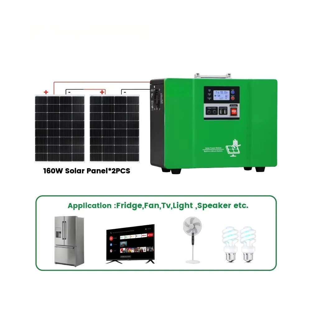 

1000 watt solar generator All-in-one solar generator Off-grid solar generator with panel